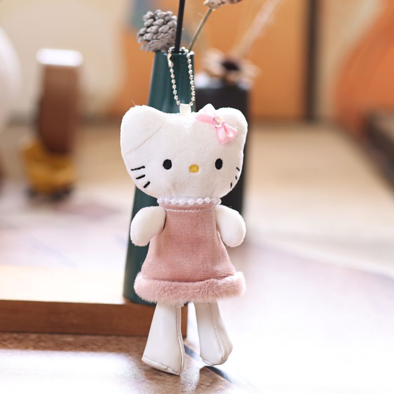 インターネット有名人かわいい kt 猫ペンダントぬいぐるみ人形子猫バッグペンダントキーホルダー人形人形|undefined