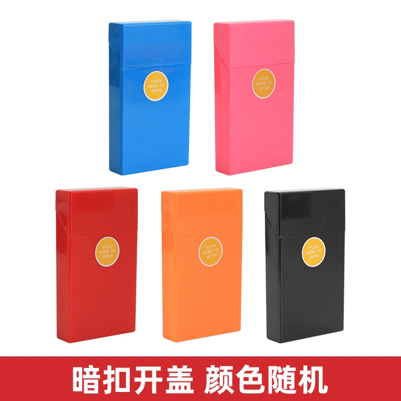 Сигаретная коробка 20 шт тонкая сигаретная коробка пластиковая фабрика цветной портативная сигаретная защитная коробка поставка