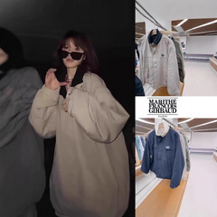 Zhao Lusiと同じスタイルmari***24秋冬新作ファッションクラシックロゴリバーシブル多用途ジャケット