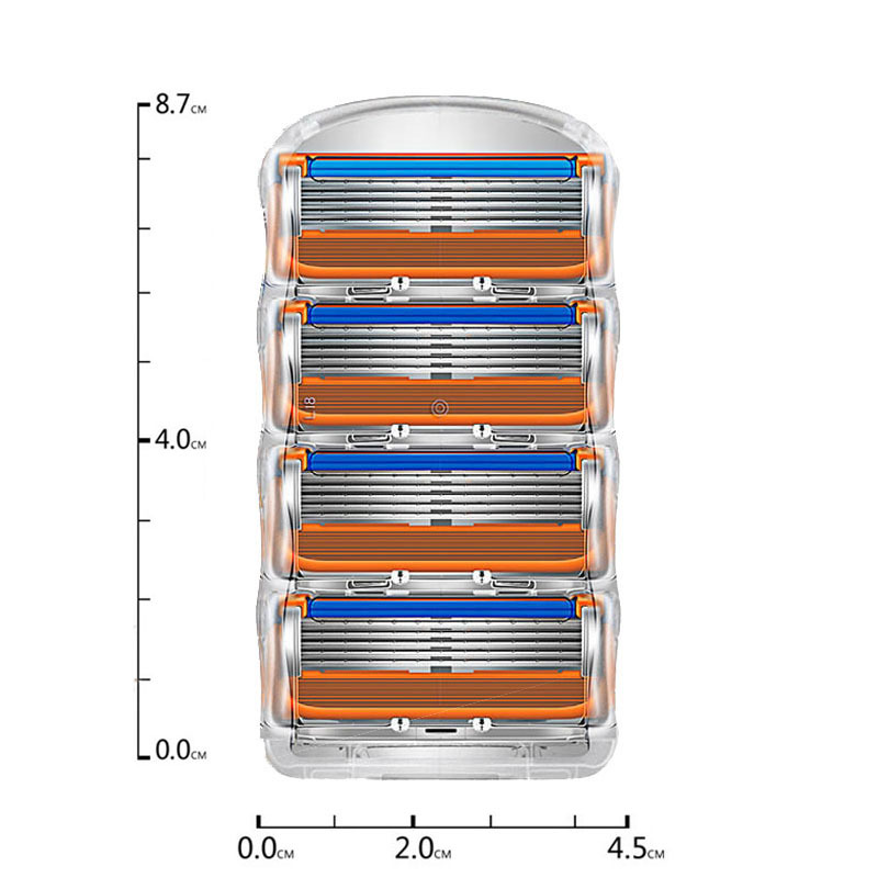 Hoja de afeitar manual de 5 capas al por mayor Hoja de afeitar de cinco capas Hoja de afeitar Hoja de afeitar Hoja de afeitar para hombres