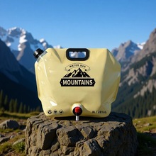 户外便携式折叠水袋8L大容量加厚软体储水袋音乐节装水塑料袋露营