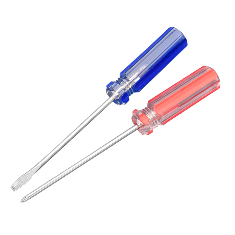 Cruz 3*75 palabra 3*75 destornillador flor de ciruelo destornillador de boca plana con herramienta magnética destornillador pequeño lote de dos colores