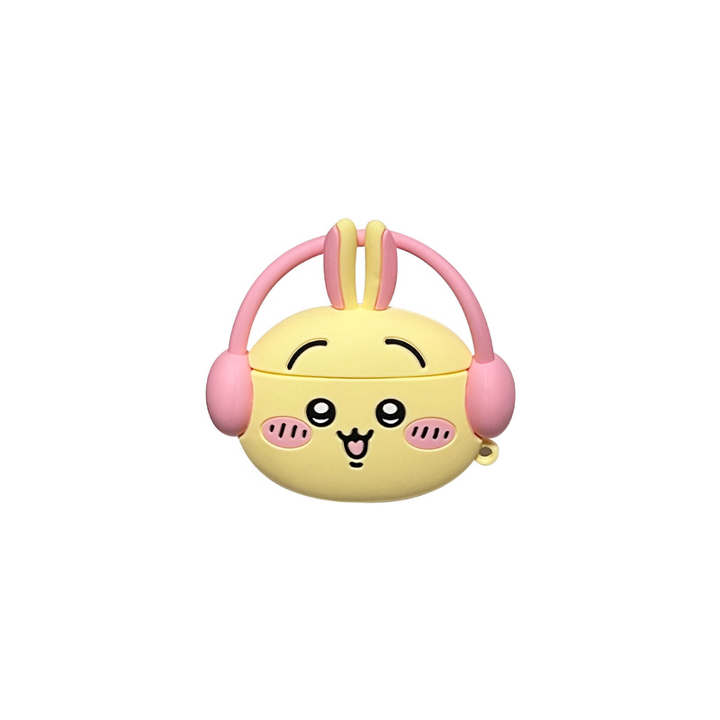 かわいい音楽ウサキairpods proアップルbluetoothイヤホンケース2/3/4世代アニメ保護カバーが適用されます|undefined