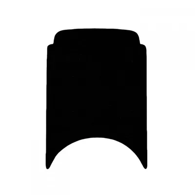 Waterproof Foot Mat, A2 60 Decorative — Electric vehicle foot mat - pure-black-without-pictures-free-velcro-no-9-a2-60