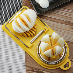 Household egg cutter stainless steel manual egg slicer and divider
