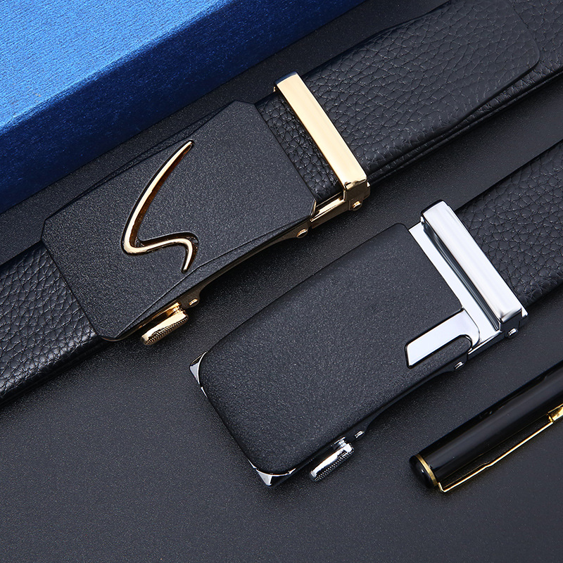 司盾狼 男士皮带商务休闲百搭自动扣男士腰带裤带厂家现货批发