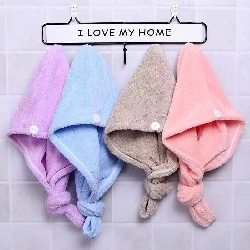 Sombrero de cabello seco para niñas lindo súper rápido absorción de agua y secado rápido lindo cabello largo pañuelo en la cabeza Toalla de cabello seco