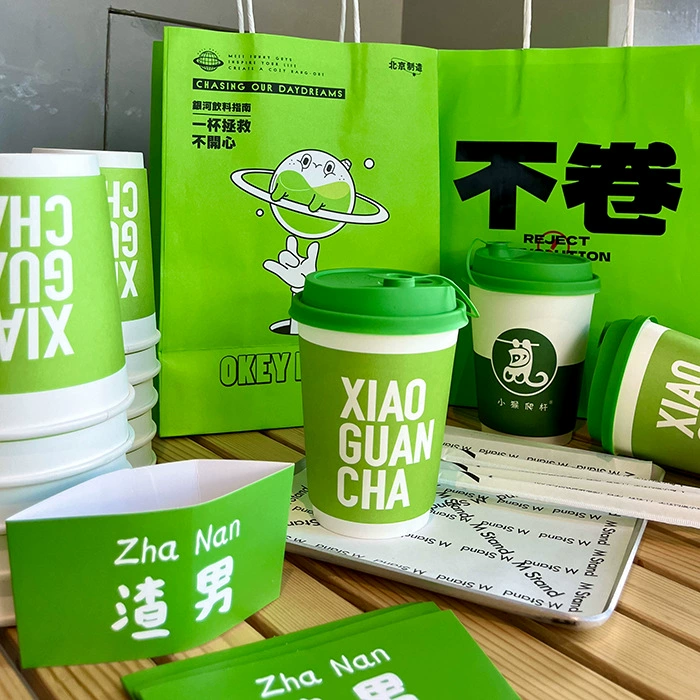 Disposable plastic tea cup, matte glass, pack, internet celebrity