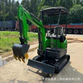 履带式小型挖掘机跨境外贸微挖果园农用挖沟小挖机工程破碎小勾机