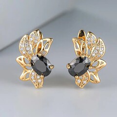 Shein個性花卉耳ボタン花びら花気質耳飾りファッション流行じゅうたん経済イヤリング
