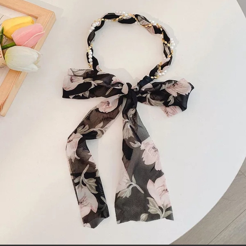 Xiangfei amantes de la tela accesorios para el cabello de alta apariencia de una sola pieza cinta de la diadema de perlas de Corea banda de pelo horquilla de hadas