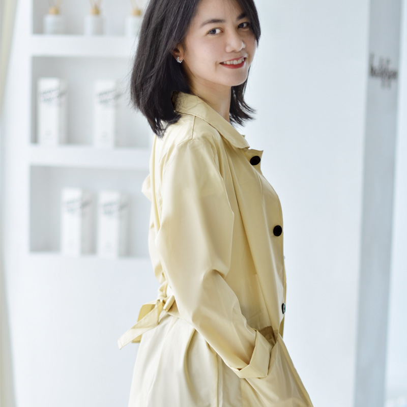 Japanese style raincoat ultra-light portable windproof waterproof daily wear same style fashion all-match Japanese style simple