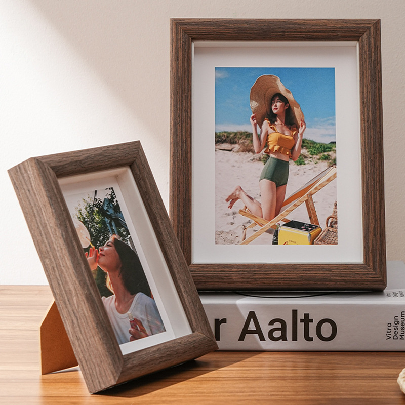 Photo-wash photo frame three-dimensional hollow table diy handmade specimen frame picture frame wall-mounted 6 7-inch solid wood album Photo-wash photo frame three-dimensional hollow table diy handmade specimen frame picture frame wall-mounted 6 7-inch solid wood album
