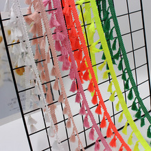 毛线流苏花边精致水溶扫把花边日系民族风森女森林系服装辅料批发