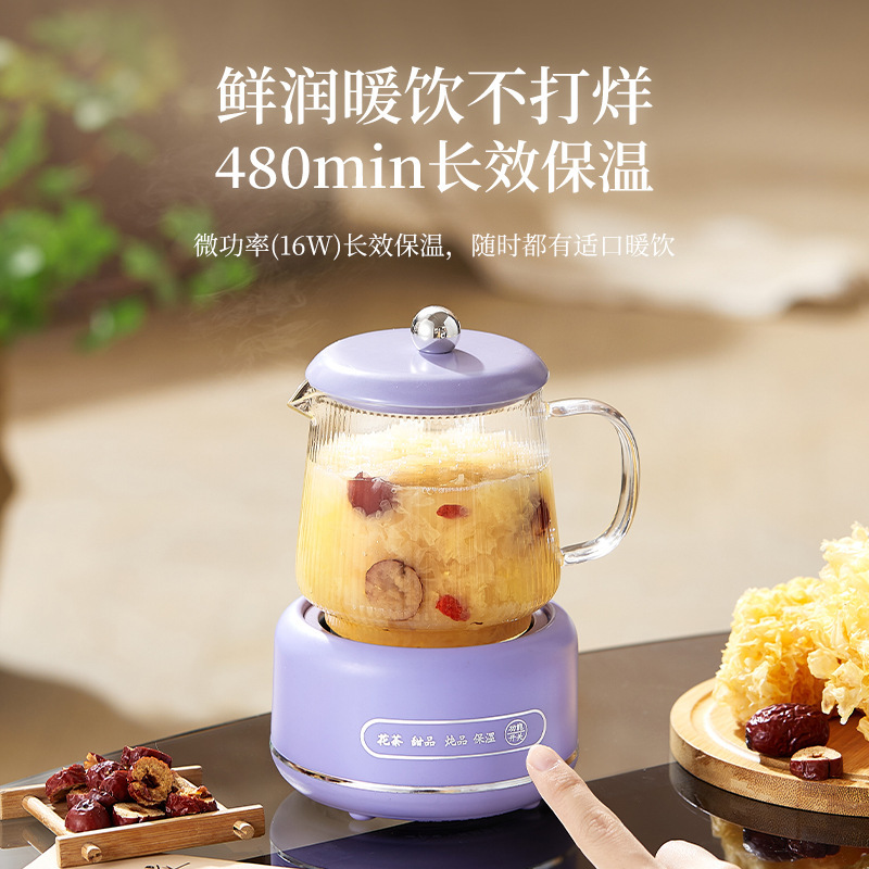全玻璃养生杯带礼盒办公室多功能迷你电热杯花茶壶养生壶礼品|undefined