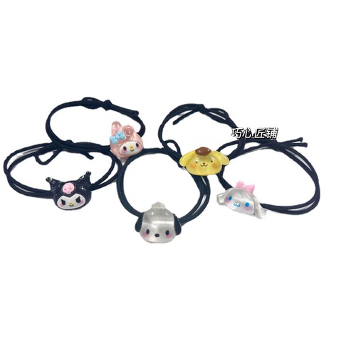 Little Red Book's same cute cartoon Sanrio hair band, sweet student little rubber band, Pacha dog head rope, women's hair accessory