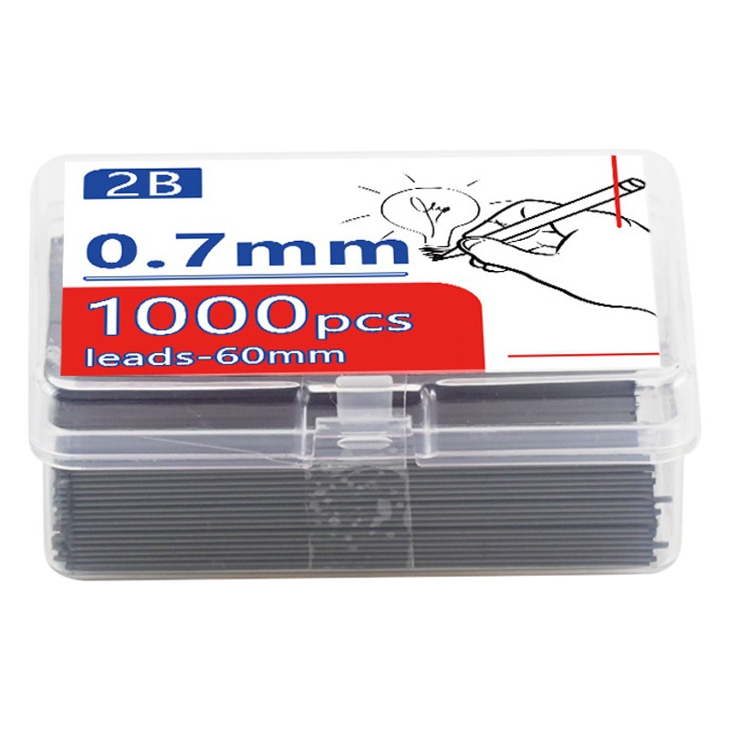 Cross-border 0.5-0.7mm automatic pencil core activity lead core 2B writing primary school students large capacity resin core plus
