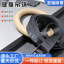 新款ABS吊环健身体操吊环带套装铁锌扣吊环套装盒装家用吊环批发