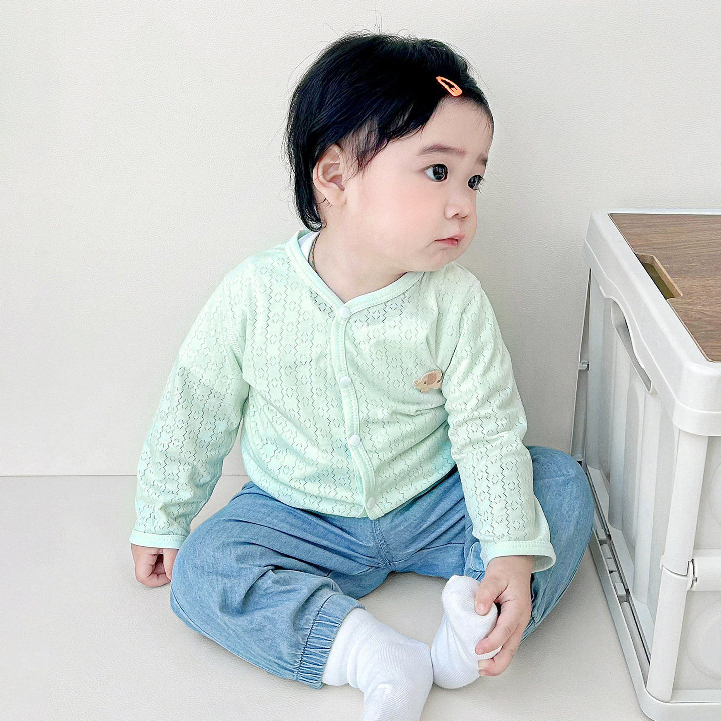 Baby sunscreen, chaqueta de verano, chaqueta delgada, cardigan, chaqueta, ropa de niños, aire acondicionado, ropa de verano para bebés image 10
