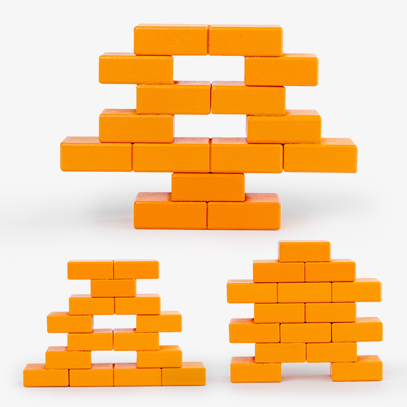 Bloques de construcción creativos para bebés de educación temprana puzzles divertidos pieza de pieza de pieza de pieza Juguetes de madera de entrenamiento de pensamiento