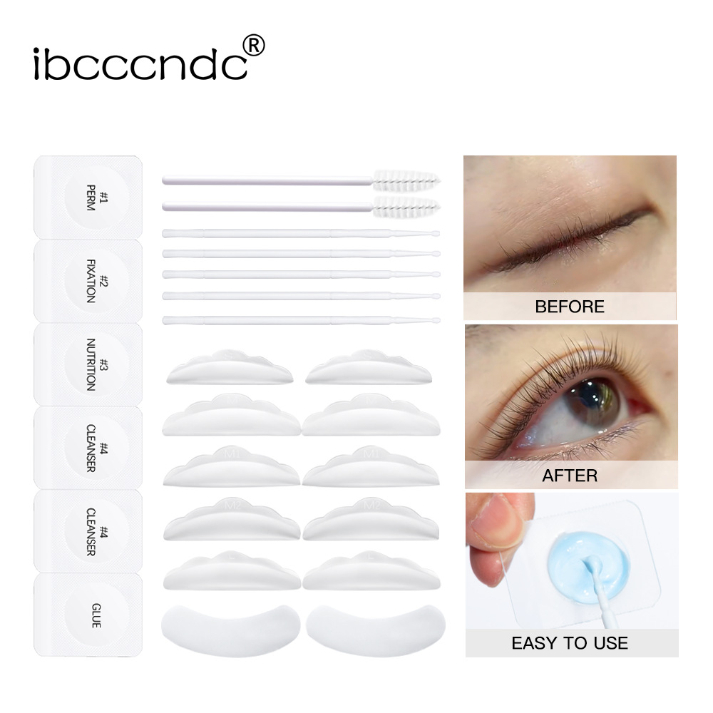 ibcccndc Eyelash perming set, disposable cold eyelash perming tool, simple eyelash perming and curling set undefined