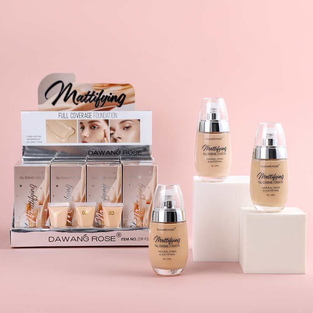 Mattende full coverage foundation langvarig flytende sminke_voghion.com