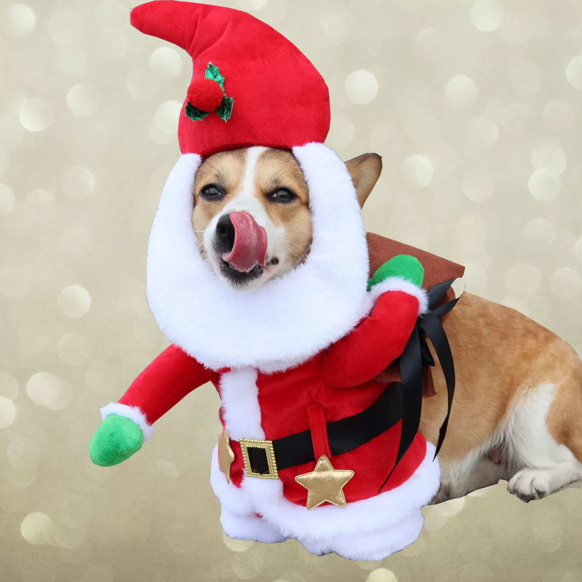 Новый питомец рождественская одежда Санта-Клаус смешное платье одеваются костюм собаки кошки домашнее животное рождественская шляпа