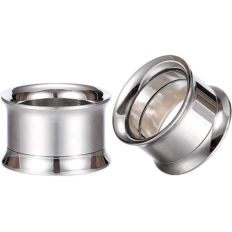 Европейский и американский стиль панк простой стальной цвет Рог уха расширитель серьги титановая сталь внутренние зубы ушная раковина человеческое тело прокол уха расширитель уха