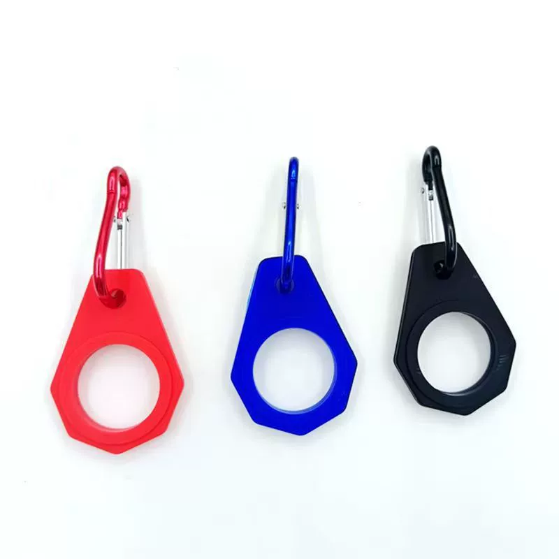 Оптовые силиконовые зажимы для бутылок с минеральной водой, зажимы для бутылок с водой для походных рюкзаков, ручки для бутылок с напитками для путешествий.