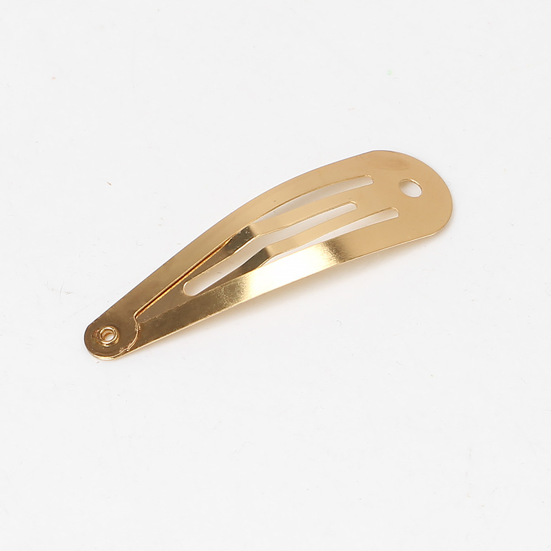 5CM water drop hanging gold plated with holes