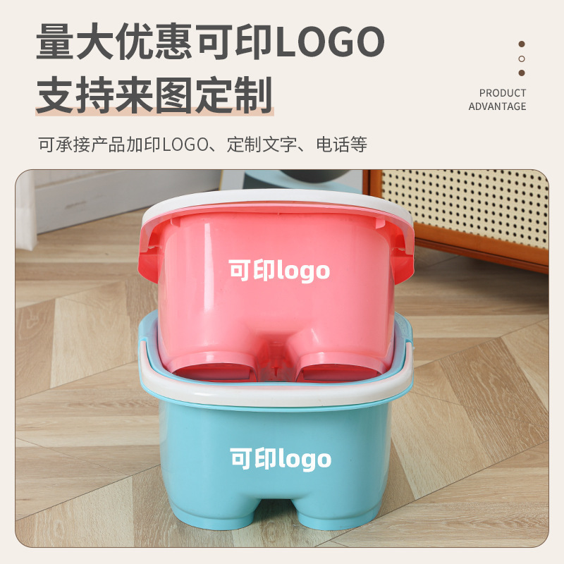 家用加厚足浴桶居家塑料洗脚桶带轮子泡脚桶批发按摩洗脚盆泡脚盆|undefined