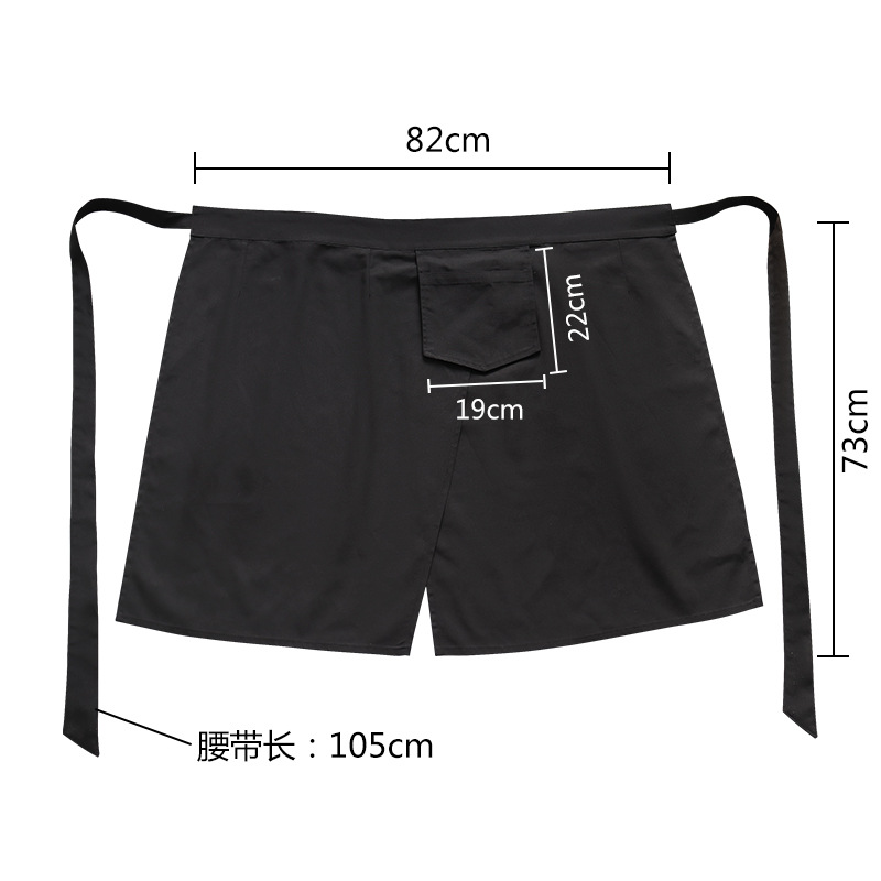 Transfronterizo Amazon poliéster algodón delantal logotipo personalizado panadero chef restaurante camarero ropa de trabajo delantal