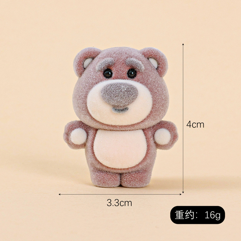 かわいいピンクのクマのぬいぐるみ、デスクトップや車載用の置物、ライブ配信用のブラインドボックス、卸売ギフト|undefined