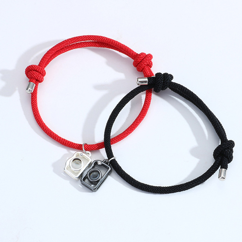 Streetwear Heart Shape Alloy Rope Valentine's Day Unisex Drawstring Bracelets display picture 12