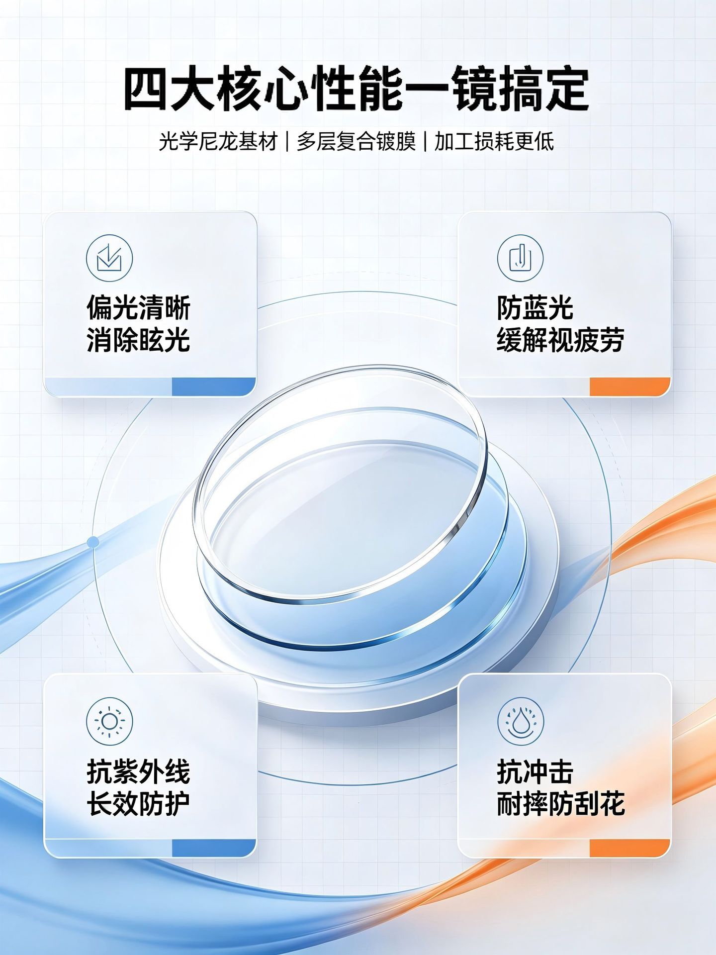 Factory Wholesale Polarized Nylon Raw Sun Lens Prism - High Light Transmission Anti-Oil Anti-Seawater Hardened Lens