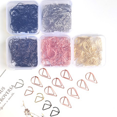 Metal Droplet Round Pin Wholesale 50 Pins Boxed Small Round Pins Paper Clip Creative Folders Mini Round Pins
