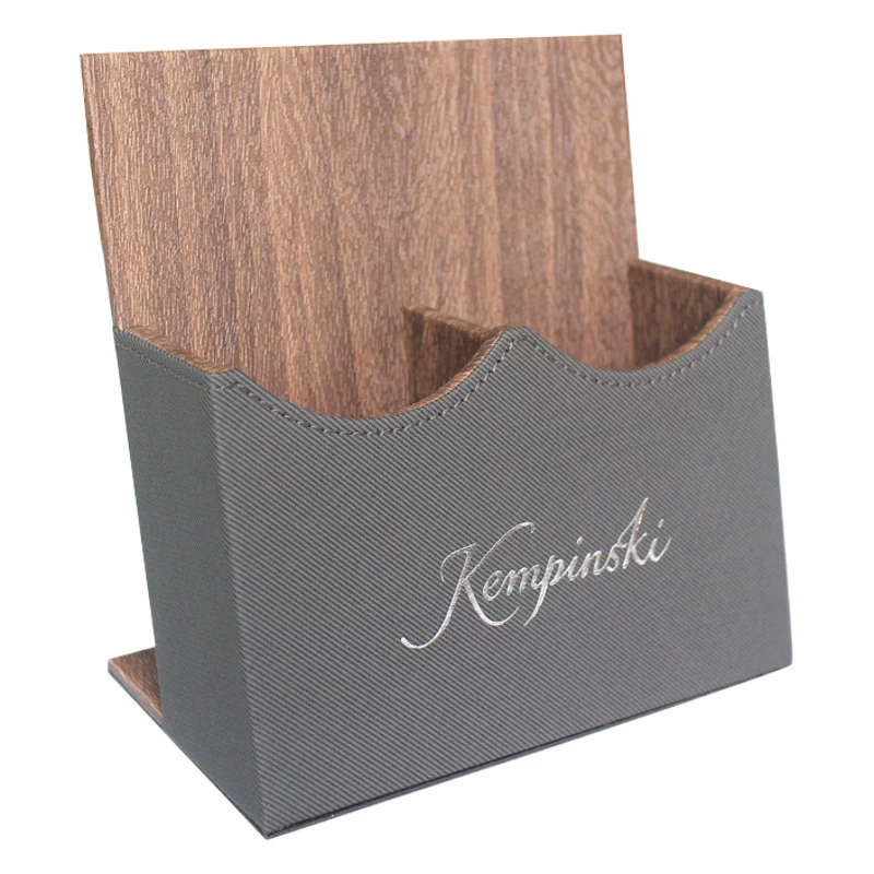 Принадлежности для номеров Гостиничный сервис Руководство Книга Зажим для заметок Кожаный держатель для пульта дистанционного управления Ящик для хранения чайных пакетиков Украшенные ткани