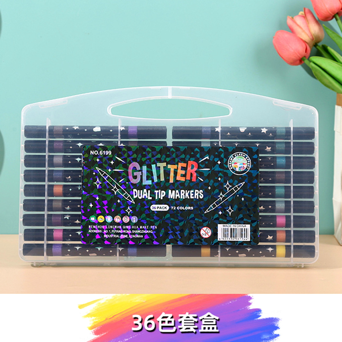 [Una] doble cabeza flash color marcador de pintura doble cabeza resaltador de color flash