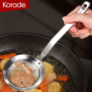 Colander household kitchen 304 stainless steel foaming spoon floating foam skimmer oil spoon slag separation foam small size filter screen