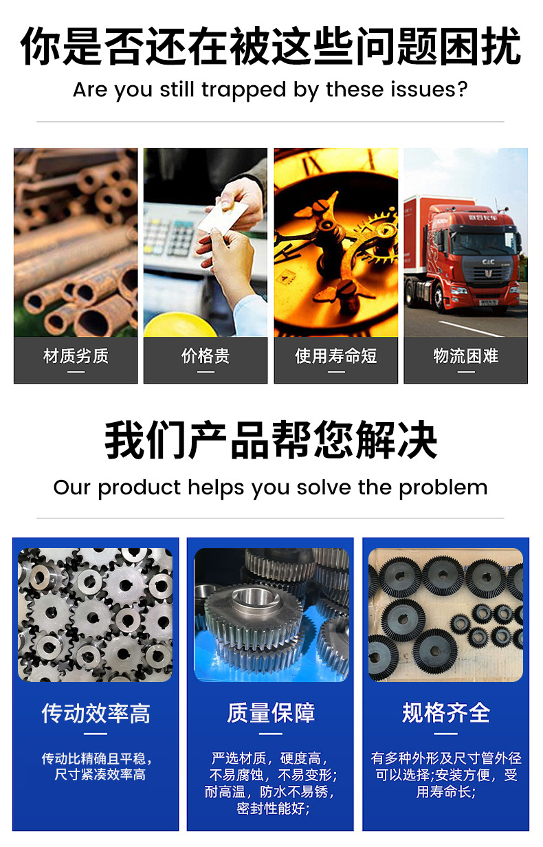 Customized precision steel straight gears, steel boss straight gears, precision cylindrical spur gears, universal size gear accessories