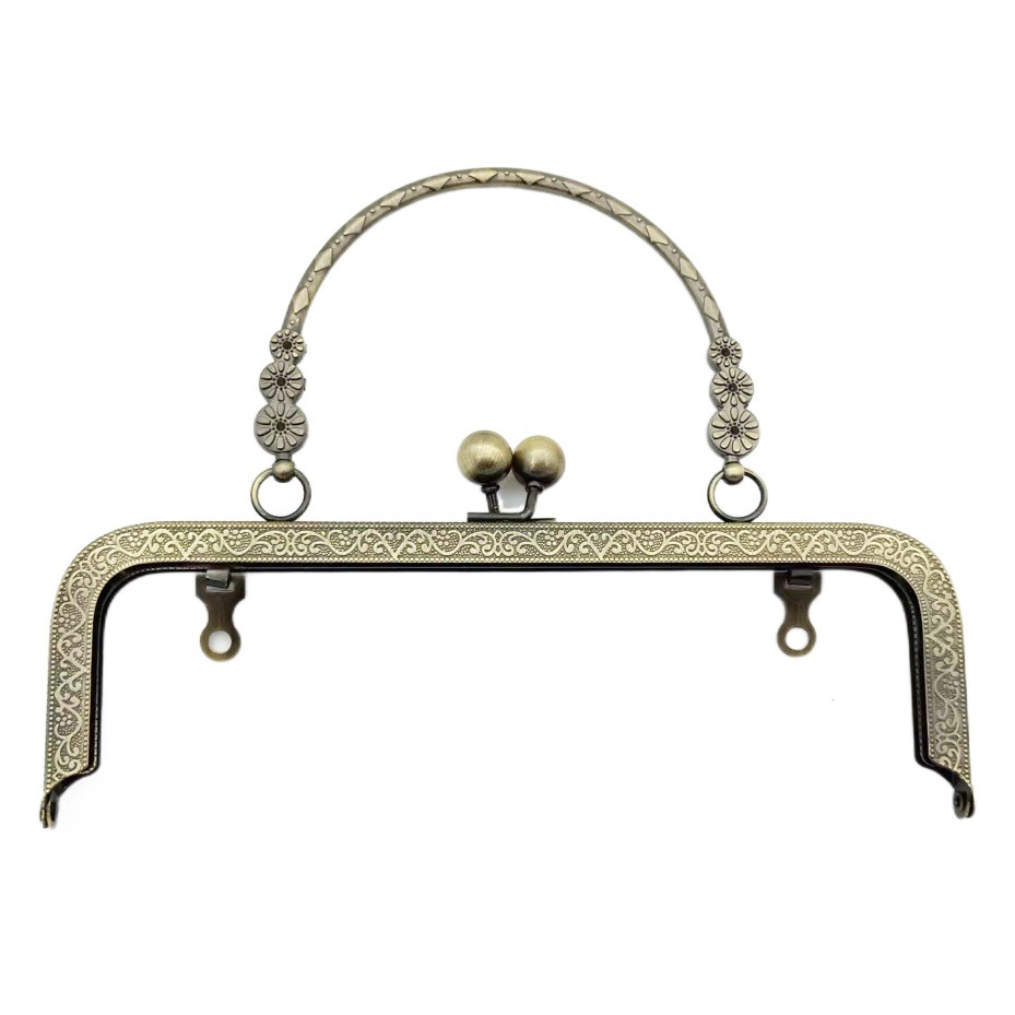En stock nuevo 20cm tornillo estilo tres flor mano tire boca oro accesorios hardware accesorios mango boca oro al por mayor