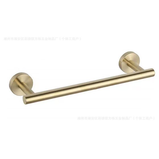 Toilet stainless steel single bar bathroom towel bar bathroom punch-free towel bar shoes mop rack clothes pole storage rack