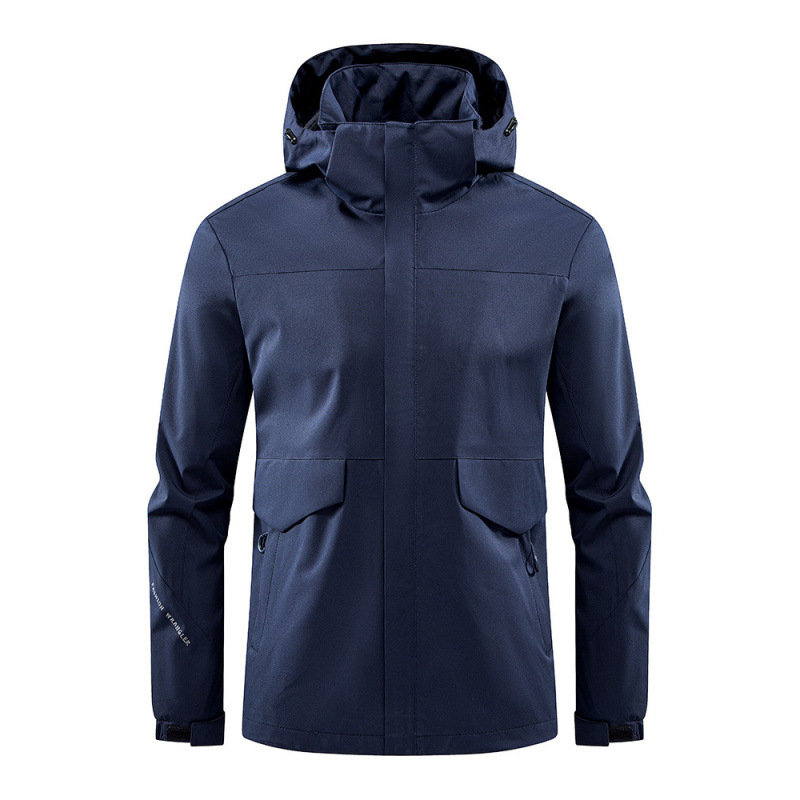 Ropa de asalto de una sola capa pareja de otoño y invierno al aire libre cálida chaqueta de montaña camping a prueba de viento a prueba de rociadores abrigo