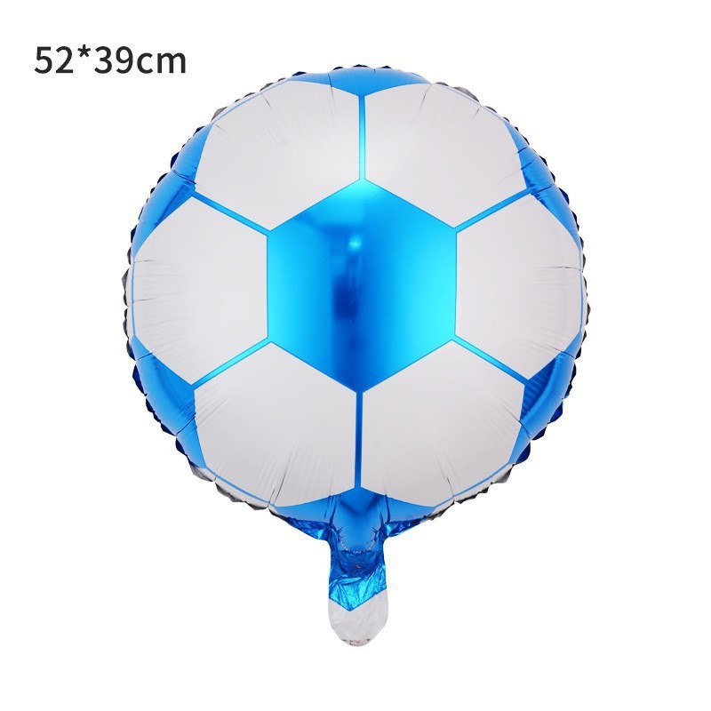 Cross-Border 18inch Black and White Football Round Aluminum Film Balloon Bar Party Party World Cup Decorations Layout Props