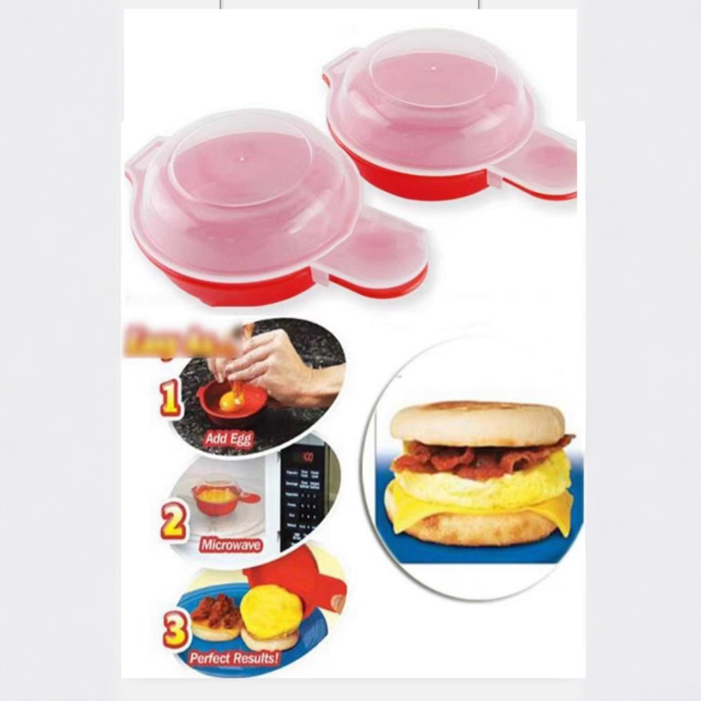 Venta caliente en stock cocina gadget huevo hamburguesa que hace la herramienta huevo hamburguesa carne prensa haciendo fábrica al por mayor