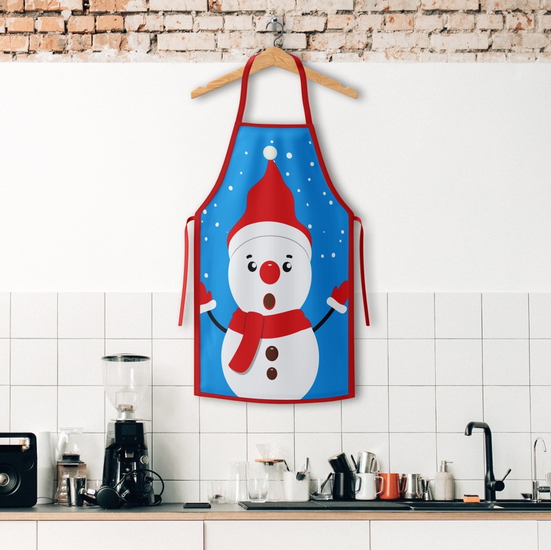 啓臣アマゾンクリスマスエプロングリーン奇サンタクロース家庭用キッチンエプロンクリスマス用品卸売り|undefined