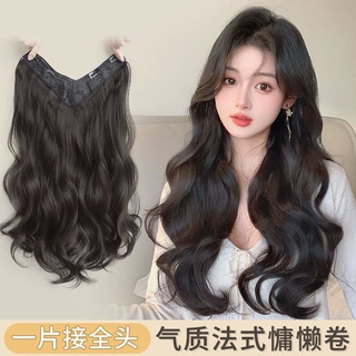假发女长发卷发一片式接发片隐形无痕增发量接发自己接假发贴片