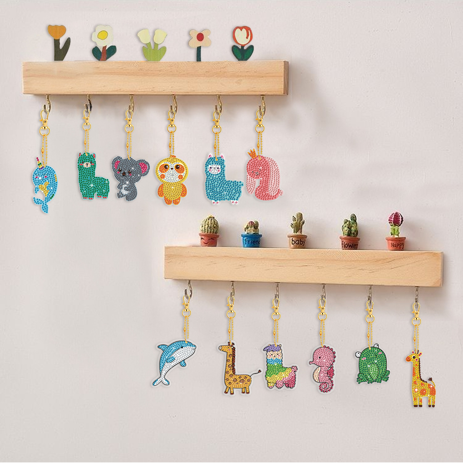 cartoon diamond keychain