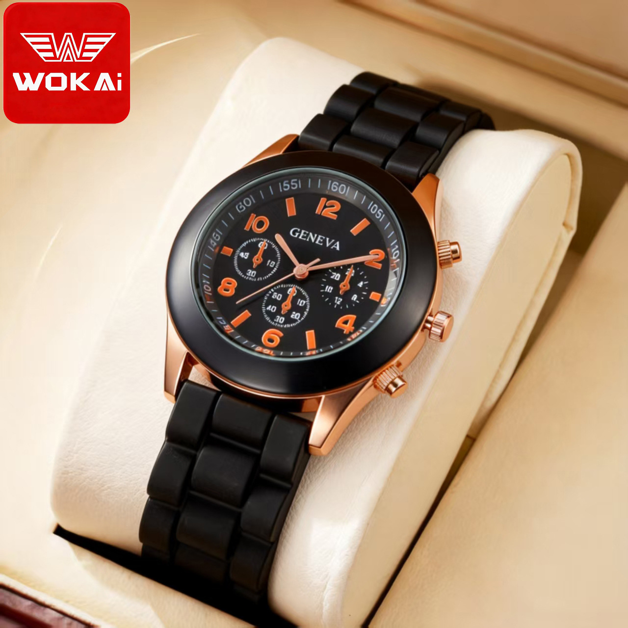 Cross-Border Classic Geneva Silicone Watch for Men and Women, Beautiful Colorful Jelly Watch, Couple Style Wholesale