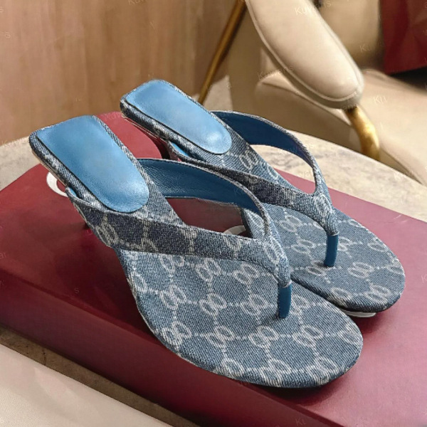 In stock 2026 spring/summer new model genuine leather sole women's high-heeled flip-flop sandals simple, stylish, versatile women's shoes for export